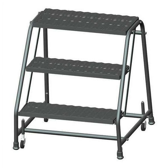 Ballymore 28 1/2 in H Steel Rolling Ladder, 3 Steps, 450 lb Load Capacity 326X