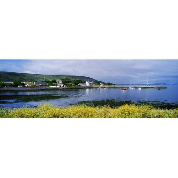Ballyvaughan Co Clare Ireland - Small Harbour Village Located On The South Shores of Galway Bay Poster Print by The Irish Image Collection, 44 x 15 - Large
