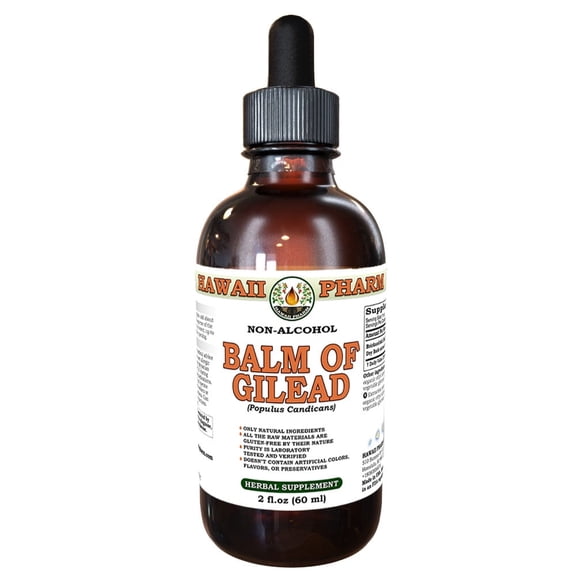 Balm Of Gilead (Populus Candicans) Dry Bud Liquid Extract Tincture. Expertly Extracted by Trusted HawaiiPharm Brand. Absolutely Natural. Proudly made in USA. Tincture 2 Fl.Oz