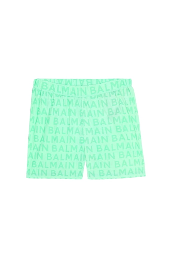 Boys Logo Print Polyester Swim Shorts, Size 12Y