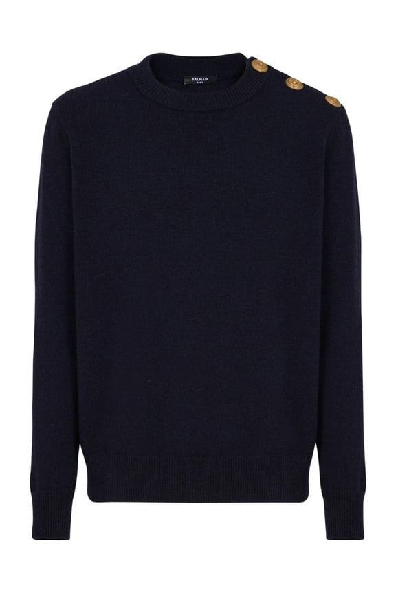 Dark Navy Classic Crew Neck Sweater (Men's)