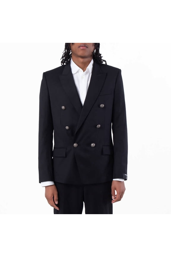 Double Breasted Tailored Wool Jacket, Brand Size 50 (US Size 40)