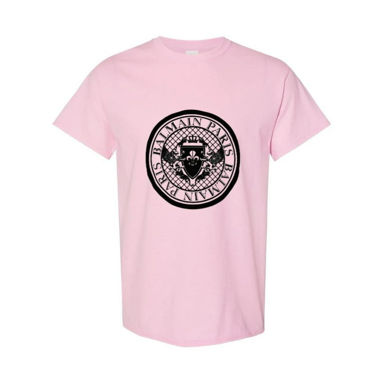 Balmain Flocked Coin Crewneck T Shirt Walmart