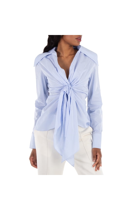 Gingham-Check Pattern Cotton Shirt, Brand Size 36 (US Size 4)