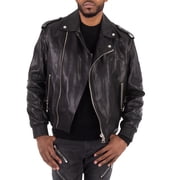 Balmain Leather Bomber Jacket, Brand Size 48 US Size 38