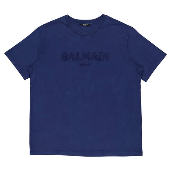Balmain Vintage' Logo T-Shirt – Navy (Men's)
