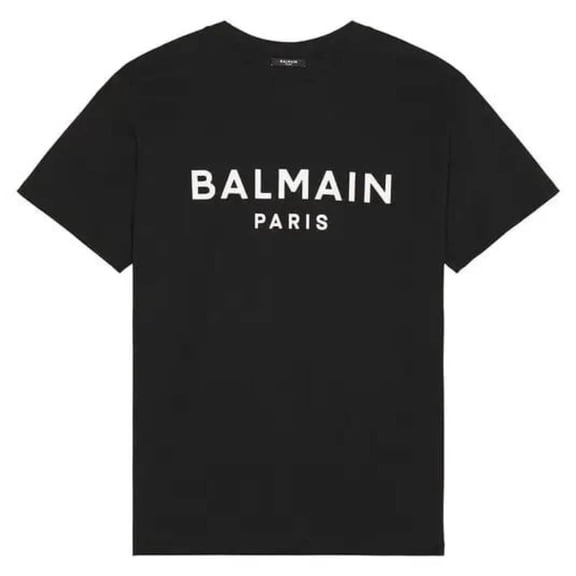 Balmain Men's Classic Black T-Shirt Black Sizes standard XXXS-7XL