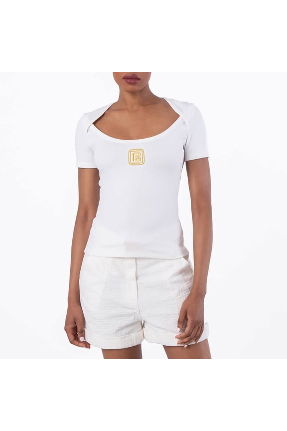 PB Logo Embroidered T-Shirt, Size X-Small