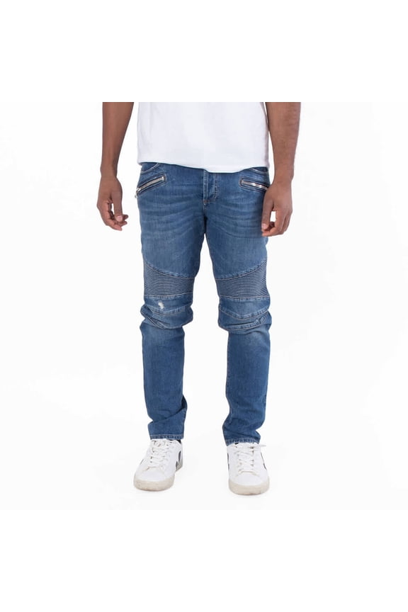 Slim Cut Denim Jeans, Waist Size 31"