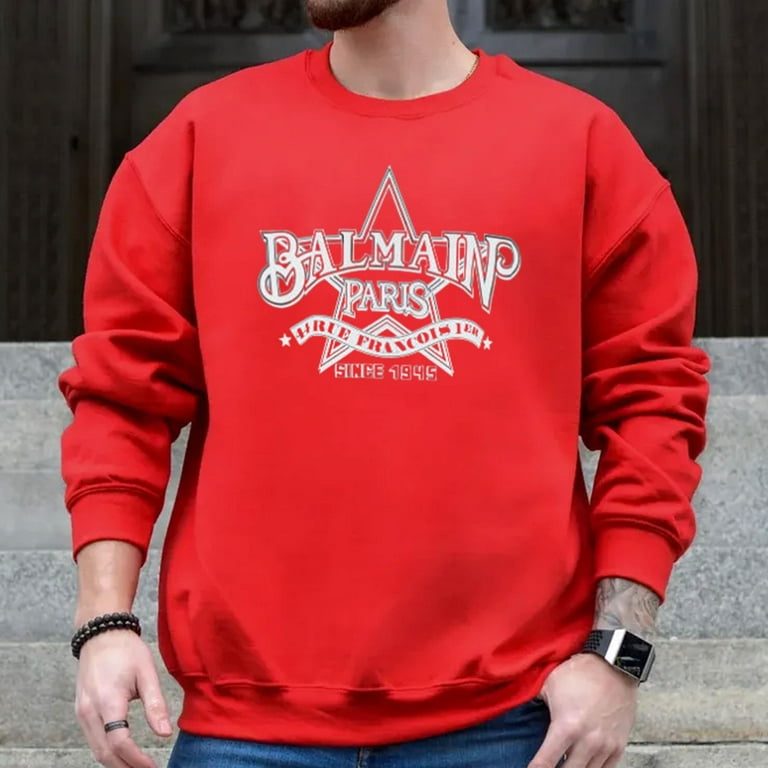 Balmain Star Printed Crewneck T Shirt Walmart