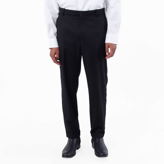 Balmain Tailored Trousers with Satin Side Stripes, Brand Size 50 (Waist Size 34")