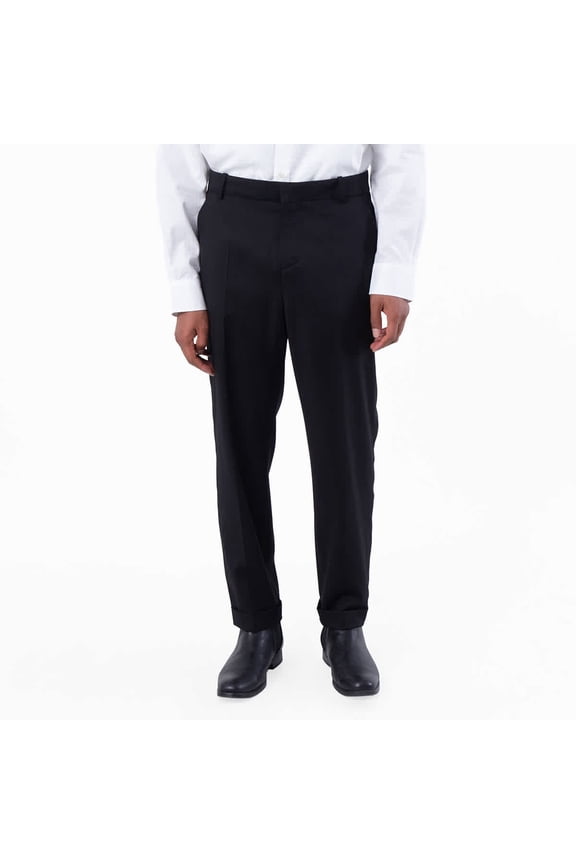 Tailored Trousers with Satin Side Stripes, Brand Size 50 (Waist Size 34")