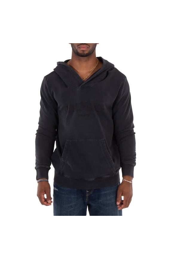 V-Neck Cotton Hoodie, Size Medium