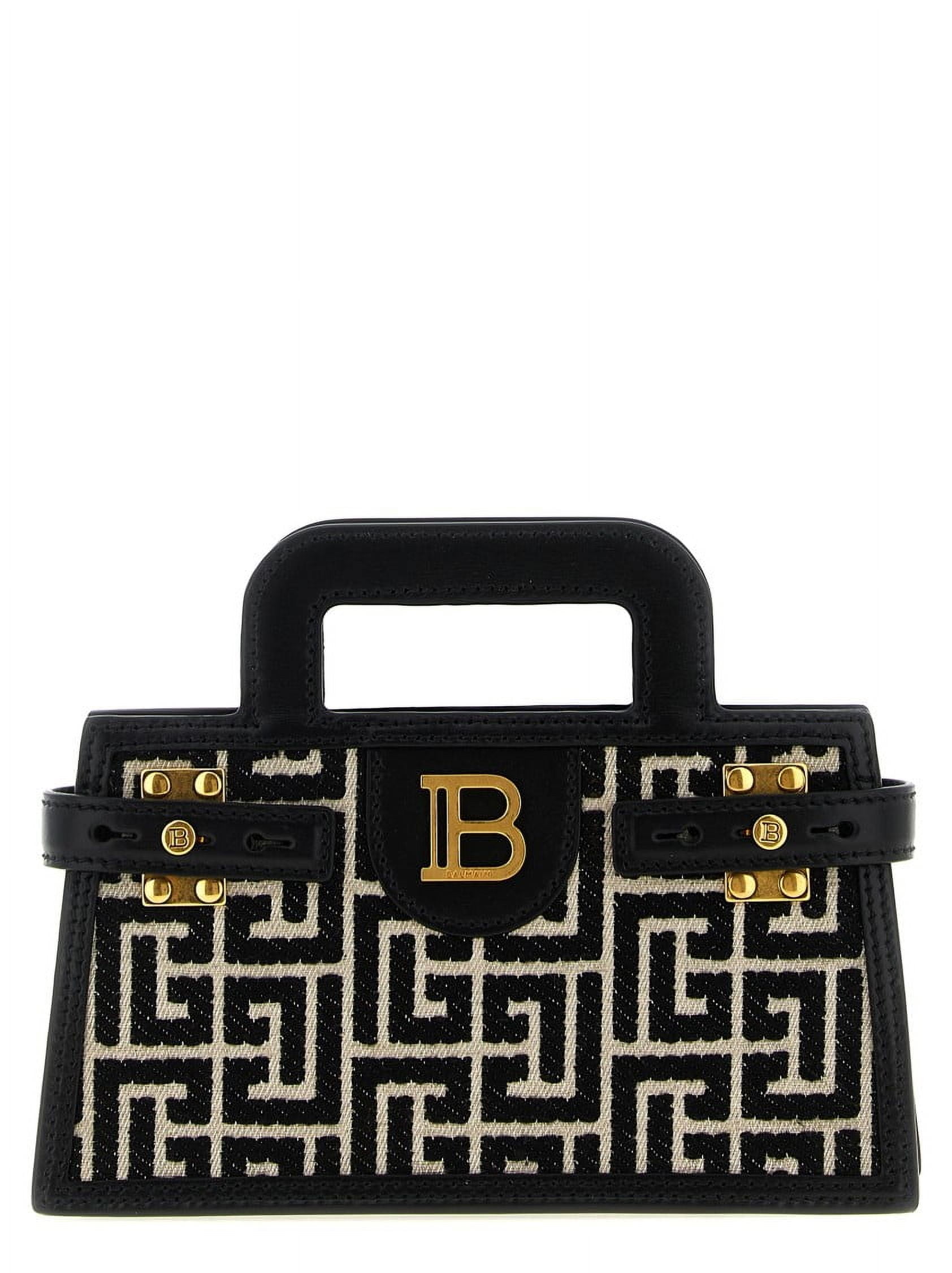 バッグ・カバンその他 BALMAIN BAG (EN1BT743LCBD) B-Army canvas bag with leather inserts khaki khaki - Women