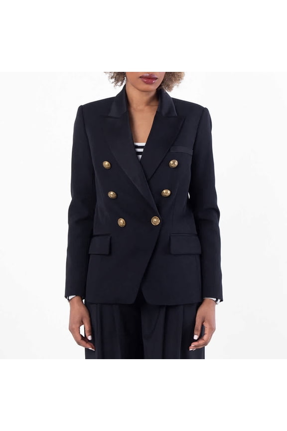 Womens Double-Breasted Blazer, Brand Size 34 ( US Size 2 )