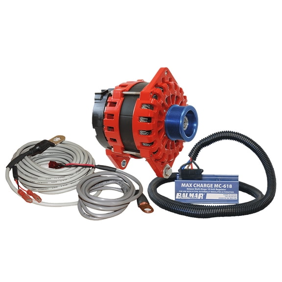 Balmar Alternator 250 AMP Kit 12V 3.15" Dual Foot Saddle ... [XT-DF-250-J10-KIT]