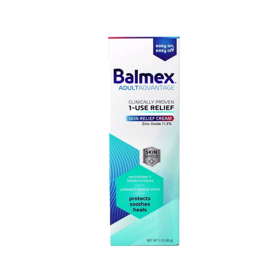 Balmex Adult Care Rash Cream with Zinc Oxide, 3 oz