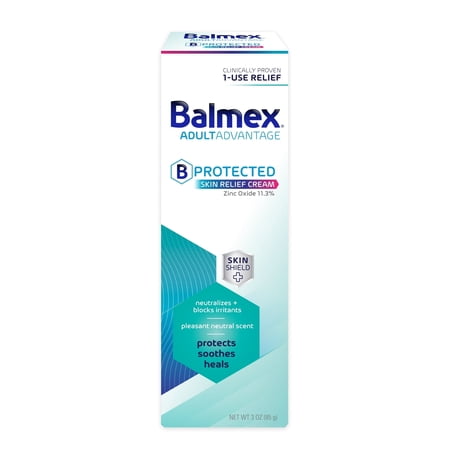 Balmex Adult Care Rash Cream with Zinc Oxide, 3 Oz