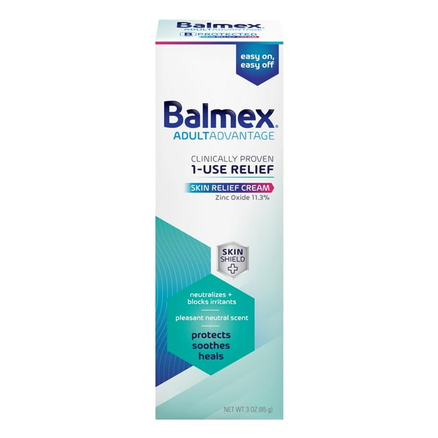 Balmex Adultadvantage Bprotected Skin SBF3&nbsp;Relief Cream, With Skinshield Technology, 3 Ounce