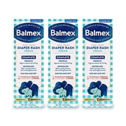 Balmex Complete Protection Baby Diaper Rash Cream with Zinc Oxide + Soothing Botanicals, 4 Oz, Pack of 3