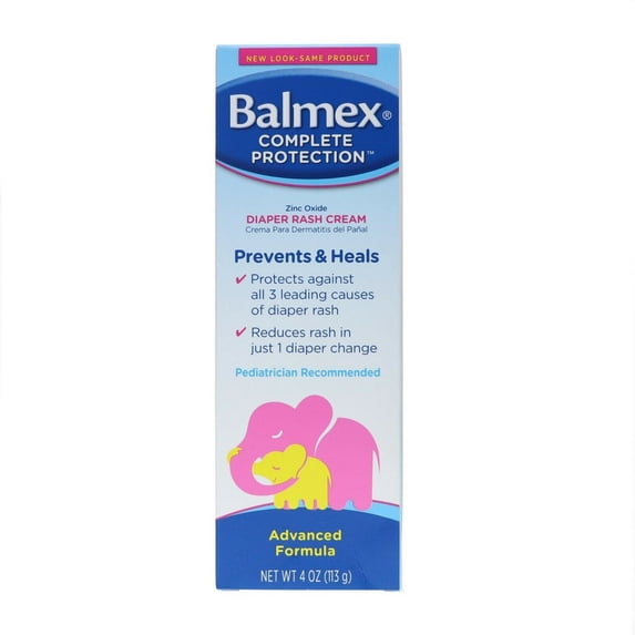 Balmex Complete Protection Diaper Rash Cream, 4 oz (Pack of 2)