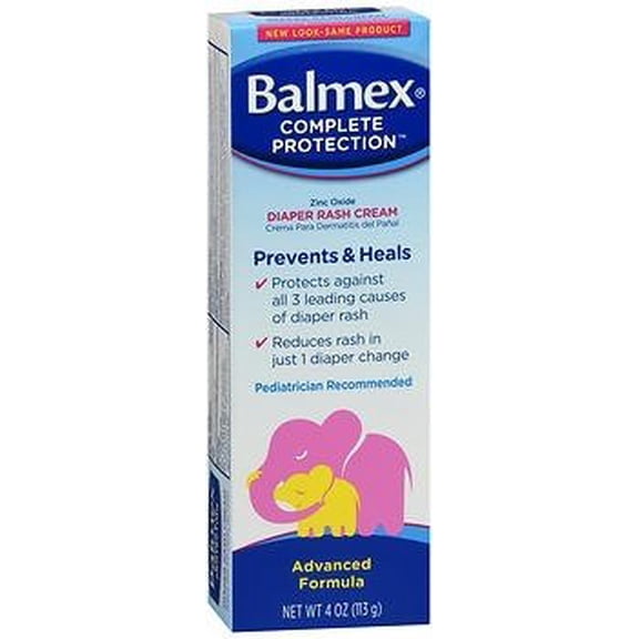 Balmex Complete Protection Diaper Rash Cream, 4oz Tube