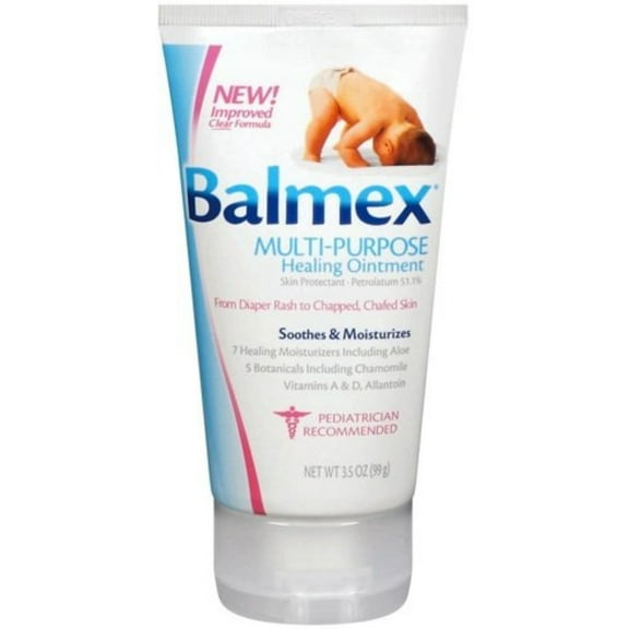 2 Pack - Balmex Multi-Purpose Healing Ointment, from Diaper Rash to Chapped, Chafed Skin, Soothes & Heals, 3.5 OZ (Pack of 2)