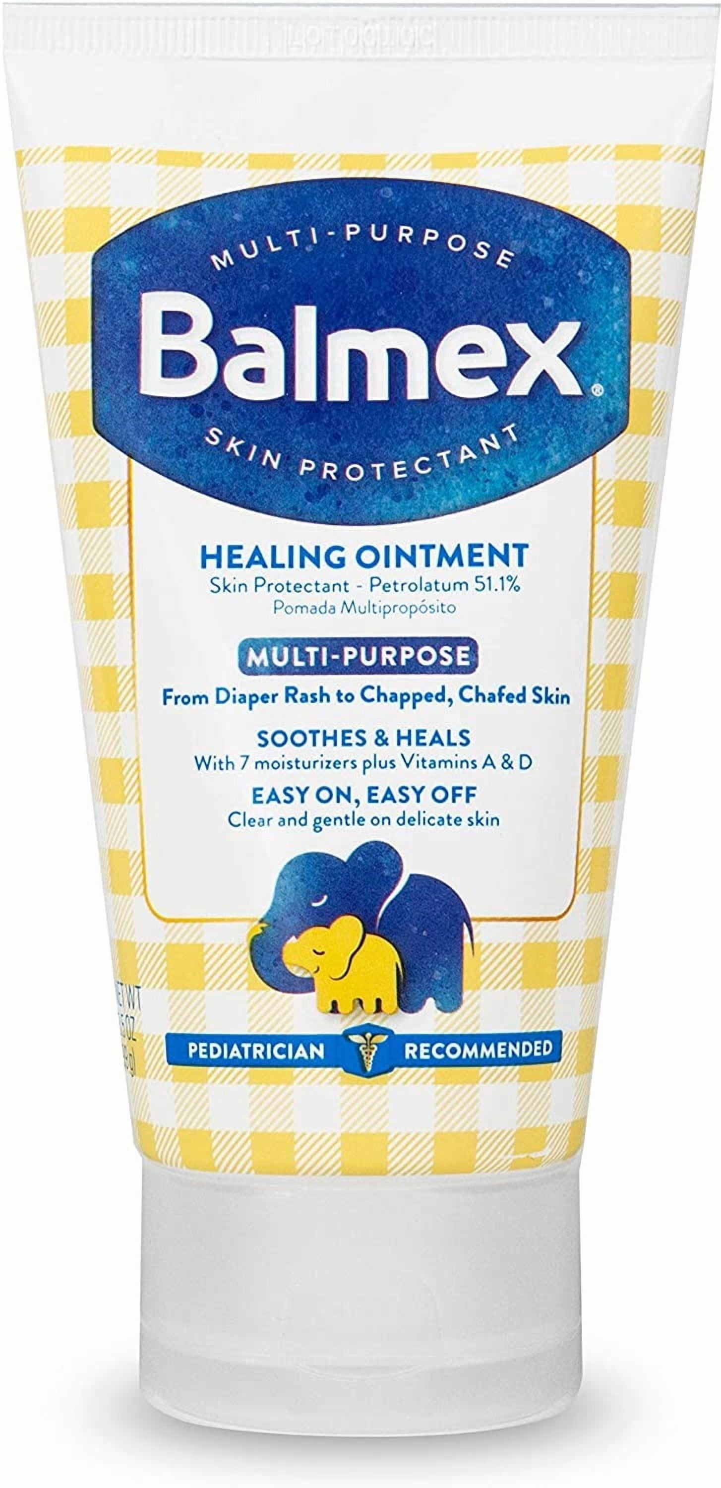 Balmex Multi-Purpose Healing Ointment, from Diaper Rash to Chapped, Chafed Skin, Soothes & Heals, 3.5 OZ (Pack of 3)