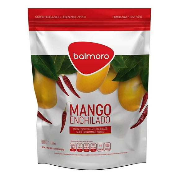 Balmoro Dried Spicy Mango Slices, 2.2 Pounds