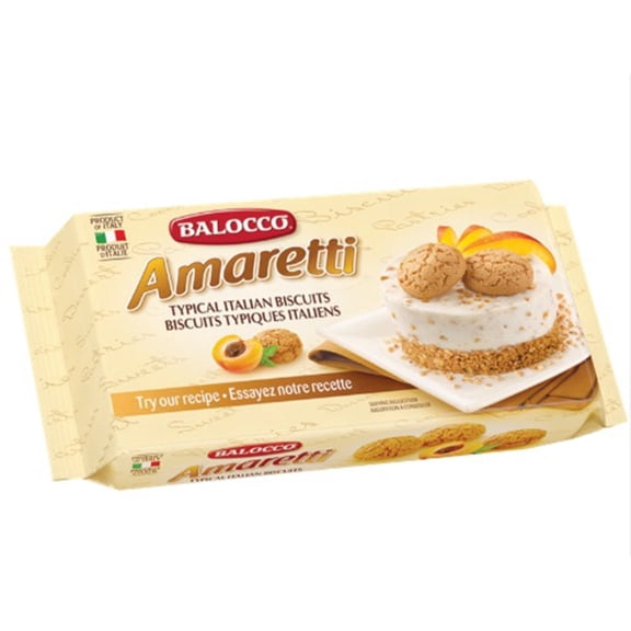 Balocco Amaretti Biscuits  Italian Almond Cookies, 7.05 oz