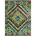 thumbnail image 1 of Balochi Hasani Blue/Grey Rug, 4'10" x 6'4", 1 of 5