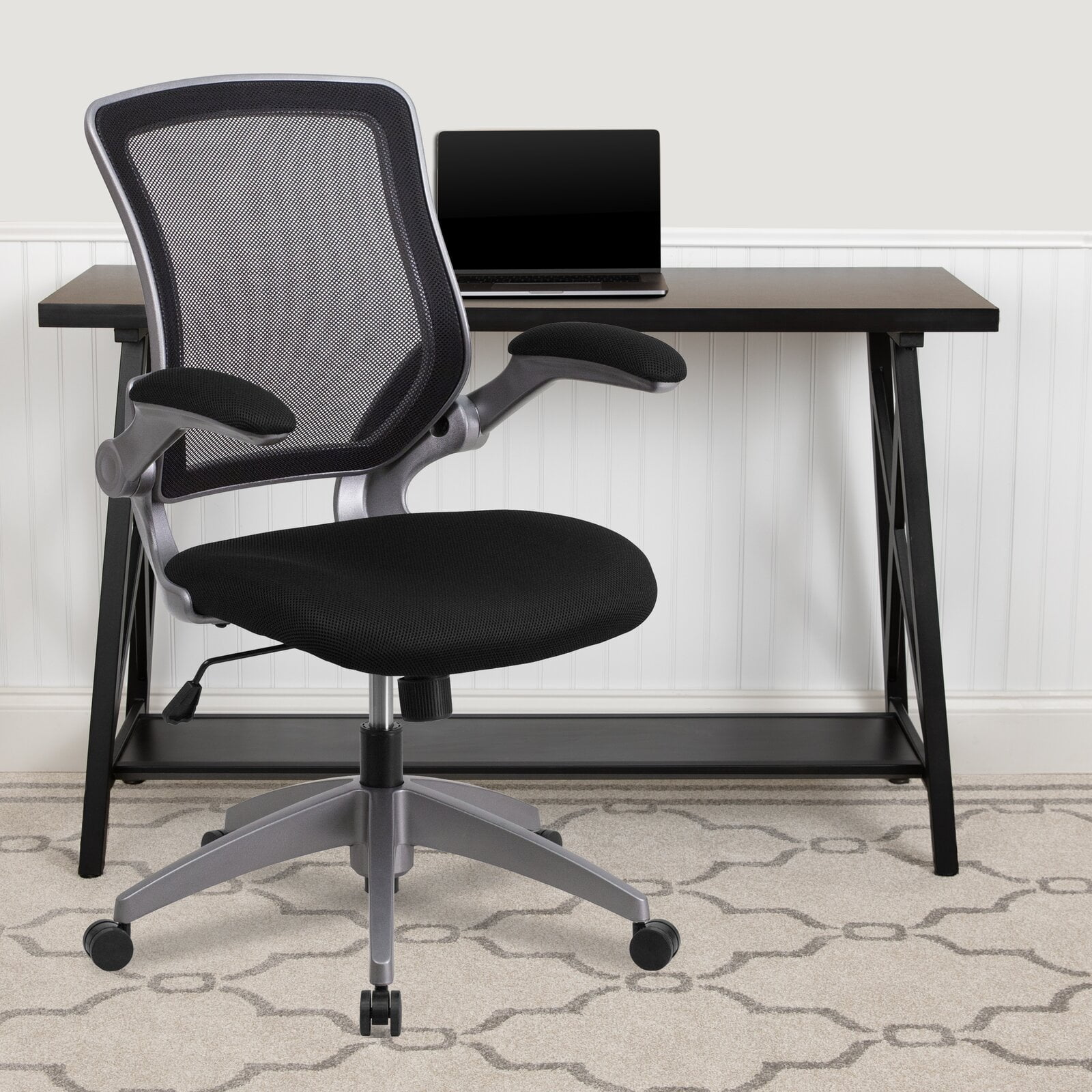Balogh Ergonomic Mesh Task Chair Tilt Lock Mechanism rocks tilts the chair and locks in an upright position Tilt Tension Adjustment Knob adjusts the