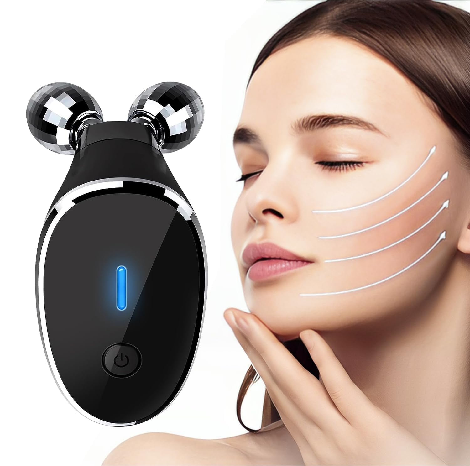 Balomy Microcurrent Facial Device, Face Massager, Face Sculpting Tool for Skin Care, Wrinkle Removal, Anti Aging, Skin Rejuvenation