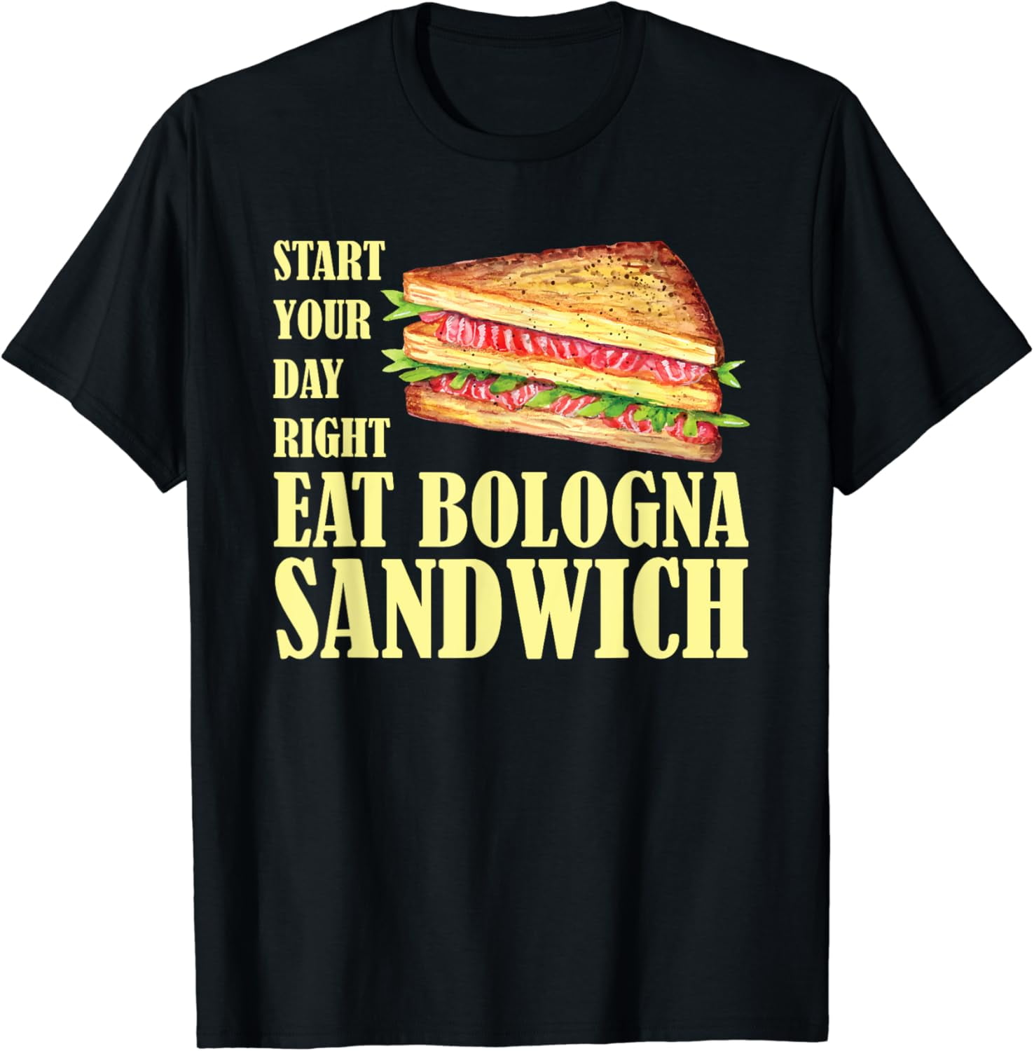 Baloney Sausage Bologna Beef Meat Fried Bologna Sandwich T-Shirt ...