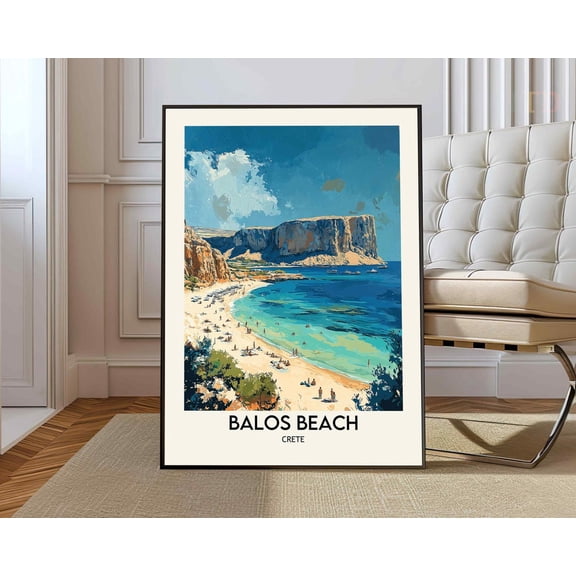 Balos Beach Crete Greece Coastal Landscape Wall Art Photo Print Unframed Paper Print