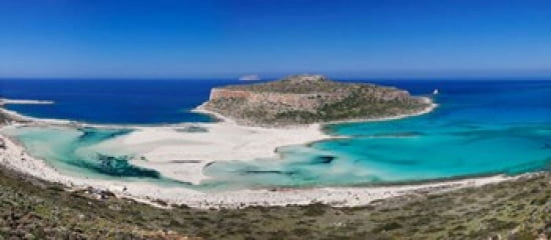 Balos Beach Gramvousa Peninsula Crete Greece Canvas Art - Panoramic Images (28 x 12)