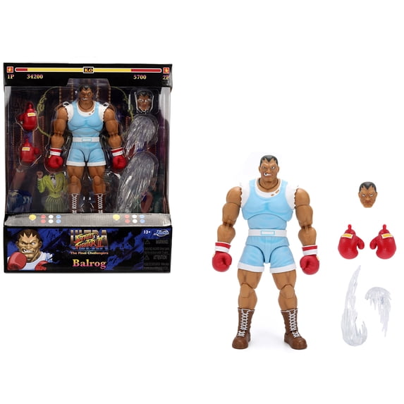 Balrog 6.5" Moveable Figure with Accessories and Alternate Head and Hands "Ultra Street Fighter II: The Final Challengers" (2017) Video Game Model by Jada