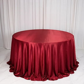 Balsa Circle 132" Red Round Premium Velvet Tablecloth Event Catering Linens Banquet