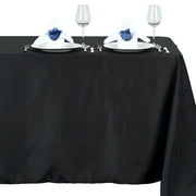 Balsa Circle 54x96" Polyester RECTANGULAR Tablecloth - Table Linens - Black