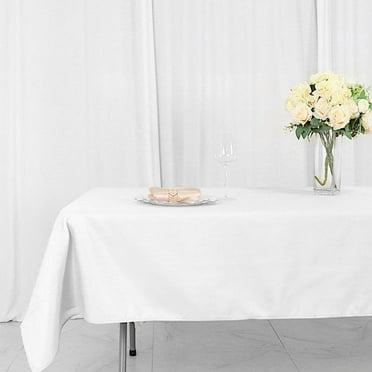 Balsa Circle 54x96" Polyester RECTANGULAR Tablecloth - Table Linens - White