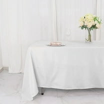 Balsa Circle 72x120" Polyester RECTANGULAR Tablecloth - Table Linens - White