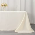 thumbnail image 1 of Balsa Circle 90" x 132" Polyester Rectangular Tablecloth Rounded Corners - Ivory, 1 of 8
