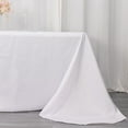 thumbnail image 1 of Balsa Circle 90" x 132" Polyester Rectangular Tablecloth Rounded Corners - White, 1 of 8