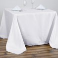 thumbnail image 1 of Balsa Circle 90x90" Square Polyester Tablecloth - White, 1 of 6