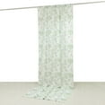 thumbnail image 1 of Balsa Circle White Dusty Sage 5x10 feet Polyester Drapery Backdrop Curtain with French Toile Floral Pattern and Rod Pockets Party Wedding Reception Events Decorations Supplies, 1 of 5