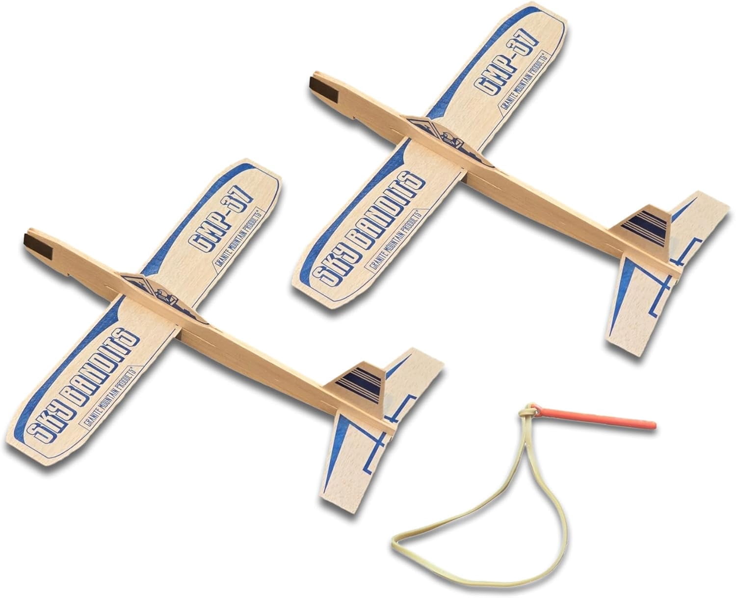 Granite Mountain Balsa Wood Airplane Kits, 2 Rubber Band Gliders ...