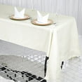 thumbnail image 1 of Balsa Circle 1 60" x 126" Premium Polyester Rectangular Tablecloth Table Linens Ivory, 1 of 5