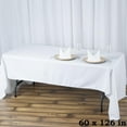 thumbnail image 1 of BalsaCircle 1 60" x 126" Premium Polyester Rectangular Tablecloth Table Linens White, 1 of 8