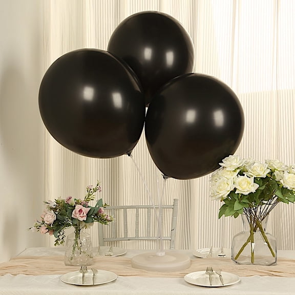 BalsaCircle 10 Black 18 in Round Latex Biodegradable Balloons Wedding Reception Events Graduation Birthday Party Decorations Supplies