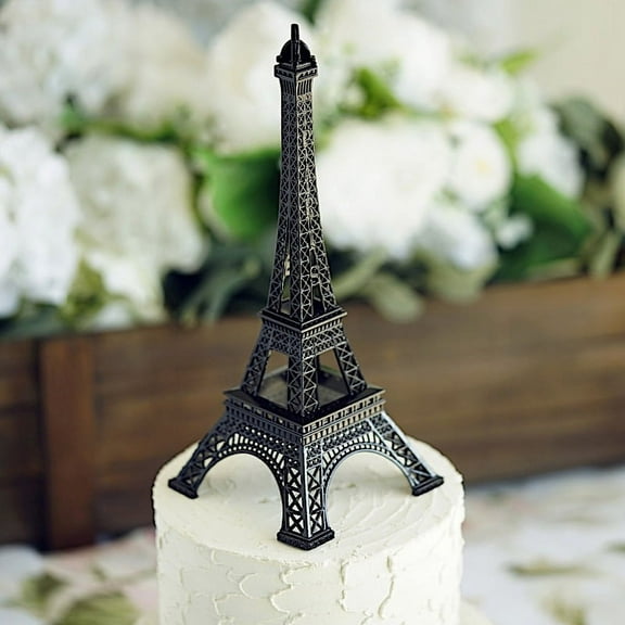 BalsaCircle 10" Eiffel Tower Centerpiece Black